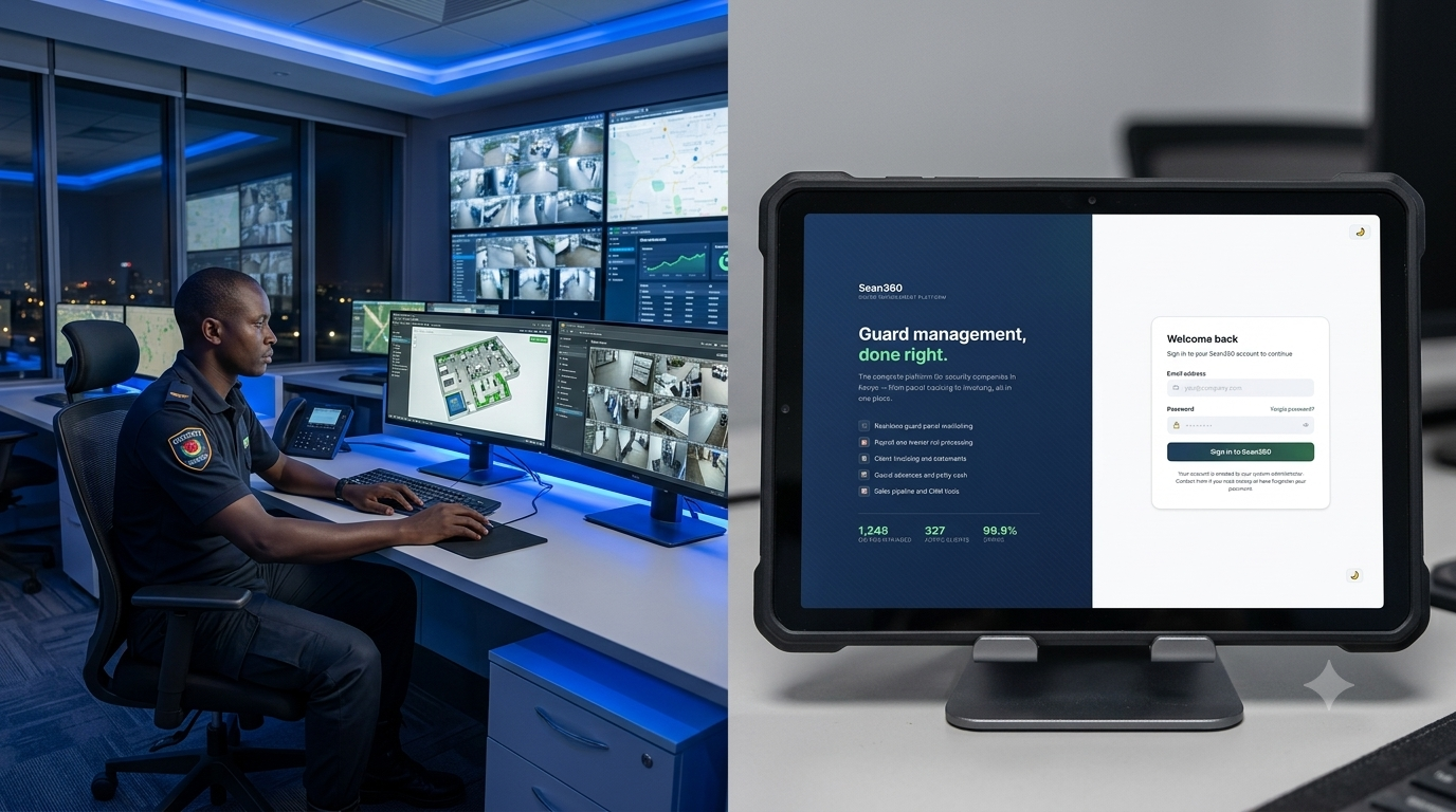 Sean360 live security operations dashboard